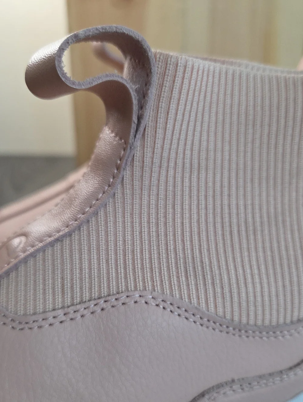 Champion Rally LTW  Women's Light Nude Pink Slip-On Sock Sneaker White Sole 9W